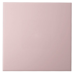 Elegant Blush Pink Solid Color Chic Feminine  Tile