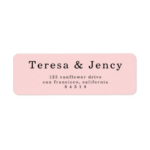 Elegant Blush Pink Typography Design