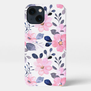 Elegant Blush Pink Watercolor Floral Phone Case