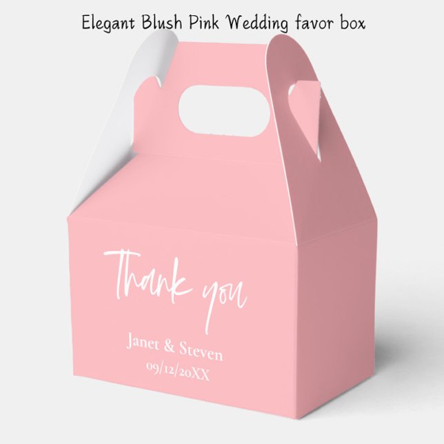 Elegant Blush Pink Wedding favour box (Creator Uploaded)