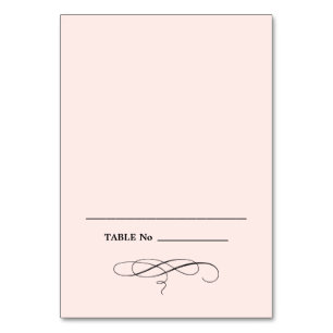 Elegant Blush Pink Wedding Place Cards