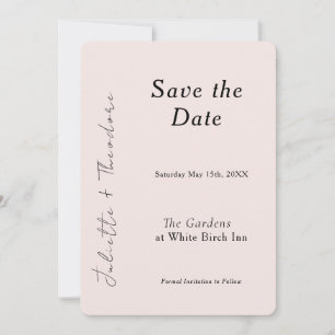 Elegant Blush Save the Date