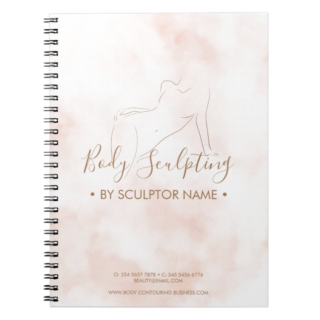 Elegant Body sculpting contouring spa Notebook (Front)