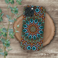 Elegant Bohemian Kaleidoscope Mandala Art Pattern