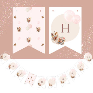 Elegant Bohemian Pastel Pattern  Bunting