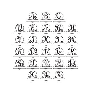 Elegant Boho Botanical Custom Monogram Wedding Guest Book