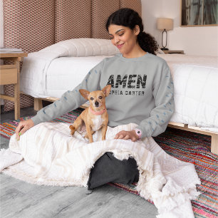 Elegant Boho Christian Christmas Women's Basic Sweatshirt