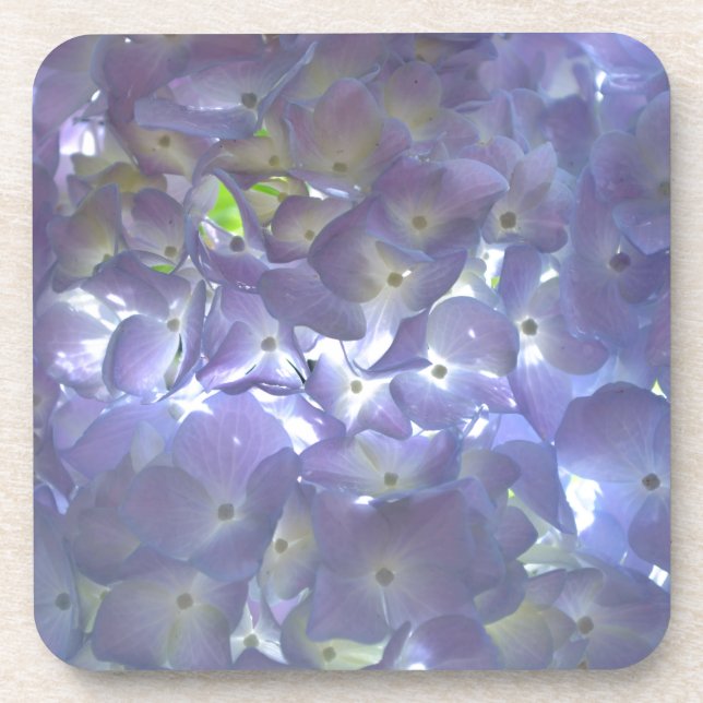 Elegant boho dusty light purple florals flowers  coaster (Front)