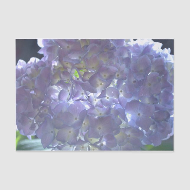 Elegant boho dusty light purple florals flowers  tissue paper (Front)