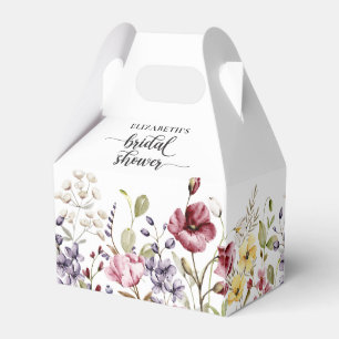 Elegant Boho Floral Bridal Shower Favour Box