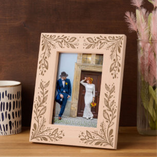 Elegant Boho Floral Etched Frames