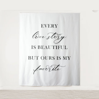 Elegant Boho Floral Wedding Tapestry Backdrop