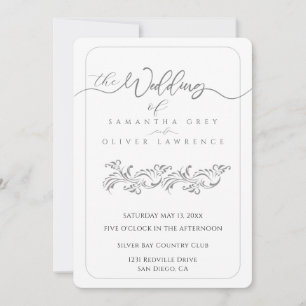 Elegant Boho Minimalist Wedding Invitation