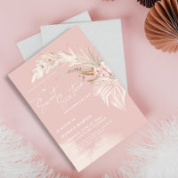 Elegant Boho Pampas Blush Sweet 16 Party