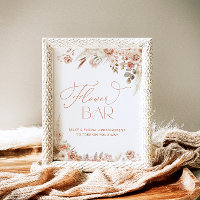Elegant Boho Pampas Grass Flower Bar