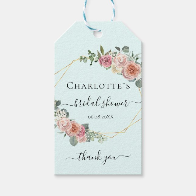 Elegant Boho Pastel  Gift Tags (Front)