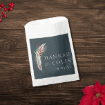 Elegant Boho Rustic Pampas & Pine Green Tan Red Fa Favour Bags<br><div class="desc">Elements: Modern boho floral arrangment including pampas grass, pine sprigs, feathers and holly berries. Sophisticated serif fonts with elegant script accents. Colours: hunter green, emerald, dark teal, evergreen, brown, tan, beige, white, red, cranberry, marsala. Themes: boho chic, modern, minimalist, rustic, vintage, winter, christmas wedding, bohemian, vineyard, winery. Collection: Elegant Boho...</div>