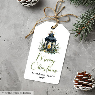 Elegant Boho Scandinavian Holiday Gift Tag