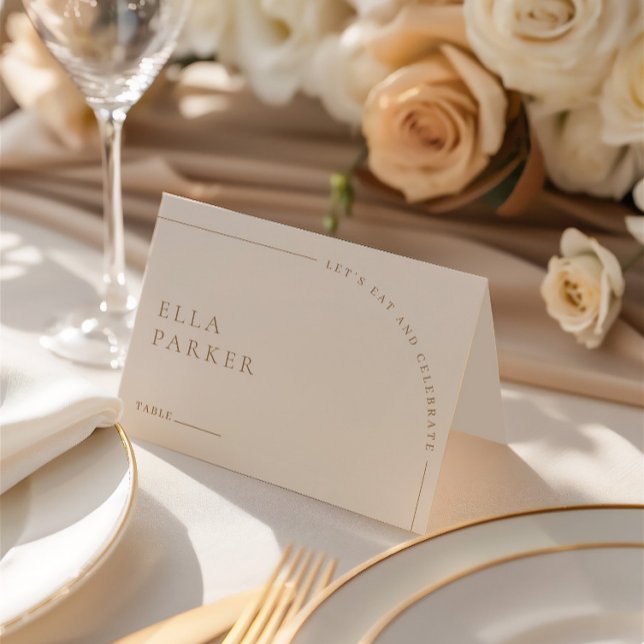 Elegant Boho Wedding Digital Guest Place Card (Elegant Boho Wedding Digital Guest Place Card)