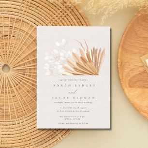 Elegant Boho Wedding Invitation