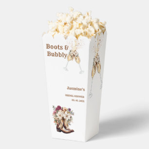 Elegant Boho Western Cowboy Bridal Shower Favour Box