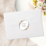 Elegant Boho Wildflower Wedding Classic Round Sticker<br><div class="desc">Capture the essence of chic,  boho-inspired design with captivating moody earth tones and beautiful floral elements. Customise it effortlessly with your personal details.</div>