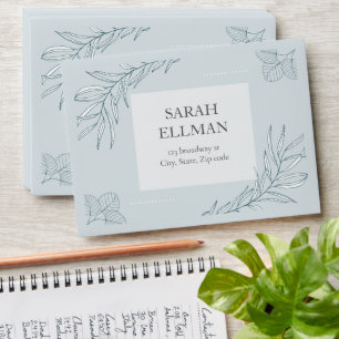 Elegant Boho Wildflower Wedding Envelope