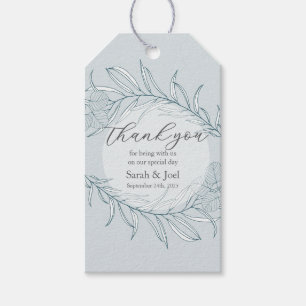 Elegant Boho Wildflower Wedding Gift Tags