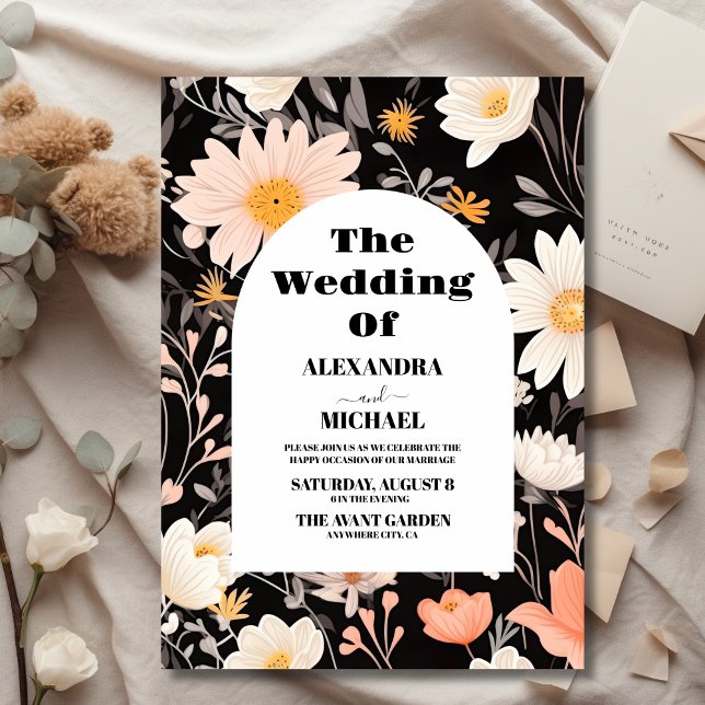 Elegant Boho Wildflower Wedding Invitation (Creator Uploaded)