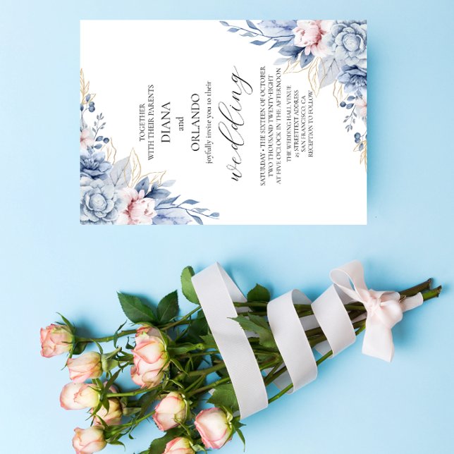 Elegant Boho Wildflower Wedding Invitation (Creator Uploaded)