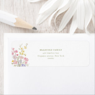 Elegant Boho Wildflowers Wedding 