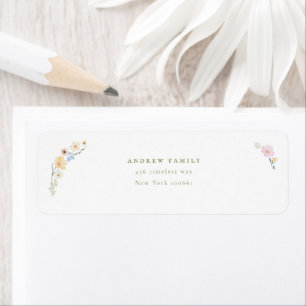Elegant Boho Wildflowers Wedding 