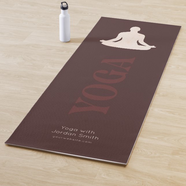 Elegant Boho Yoga Instructor Promotional Mat (In Situ)