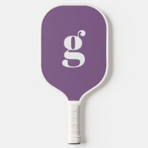 Elegant Bold Monogrammed Initial Dusty Purple 
