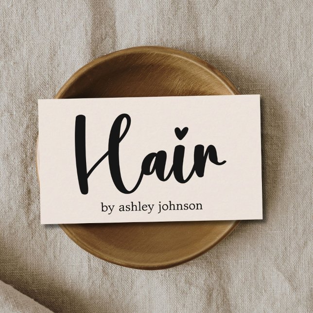 Elegant Bold Pastel Hair Salon Business Card (Creator Uploaded)
