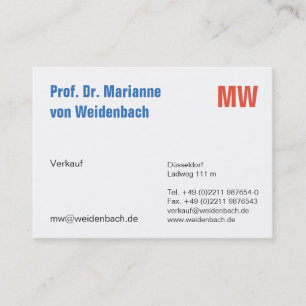 Elegant bold typography business card