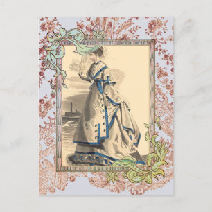 Elegant Bon Voyage Postcard