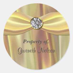 Elegant bookplate sticker