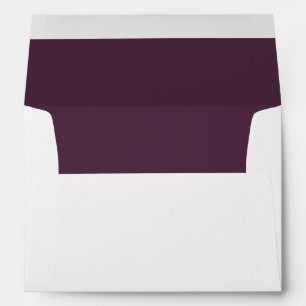 Elegant Bordeaux Colour Lined Wedding Envelope