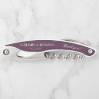 Elegant Bordeaux Wedding Thank You Favours