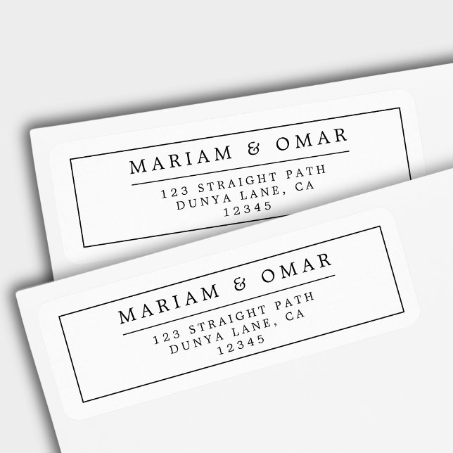 Elegant Border Black White Minimalistic Typography (Creator Uploaded)
