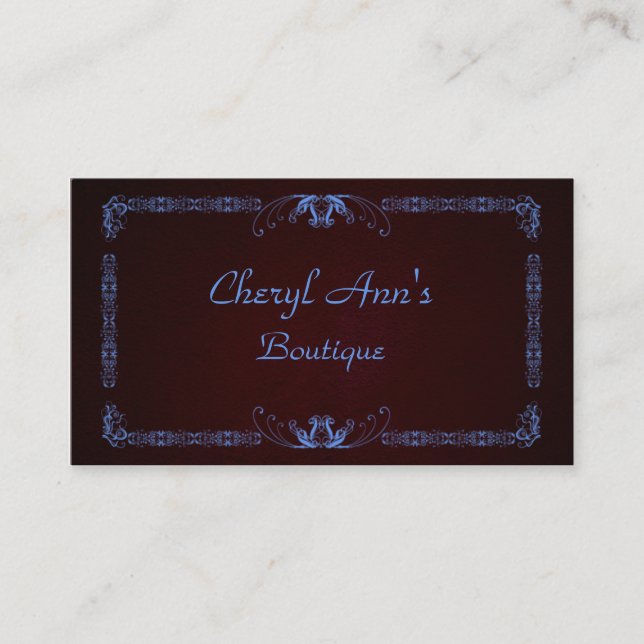 Elegant Bordered Business Card (Front)