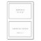 Elegant Borders Minimalist Foldable Place Card