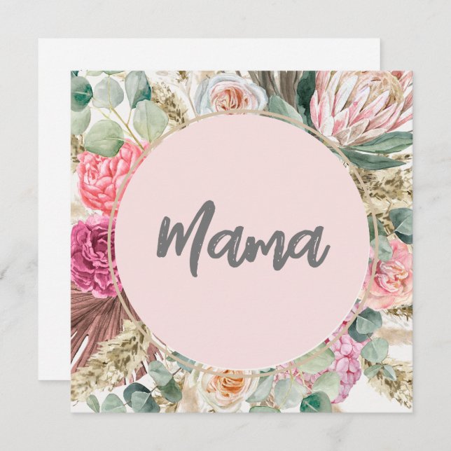 Elegant Botanical Beautiful floral for mama (Front/Back)