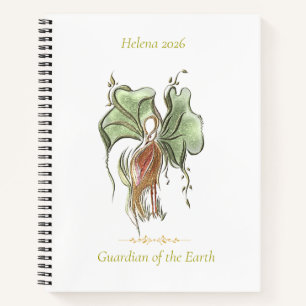 Elegant Botanical Bird Notebook