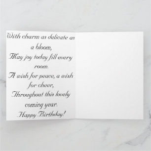 Elegant Botanical Birthday Card