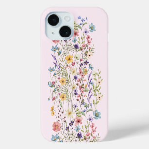 Elegant Botanical Blooms: Stylish Floral iPhone 15 Case