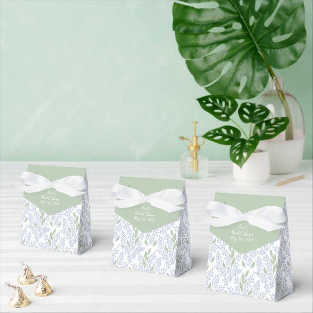 Elegant Botanical Bridal Shower  Favour Box (Multiple)