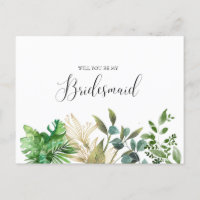Elegant Botanical Bridesmaid
