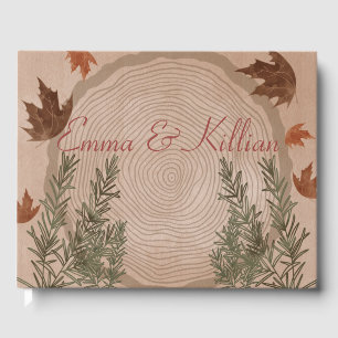 Elegant Botanical Christmas Guest Book